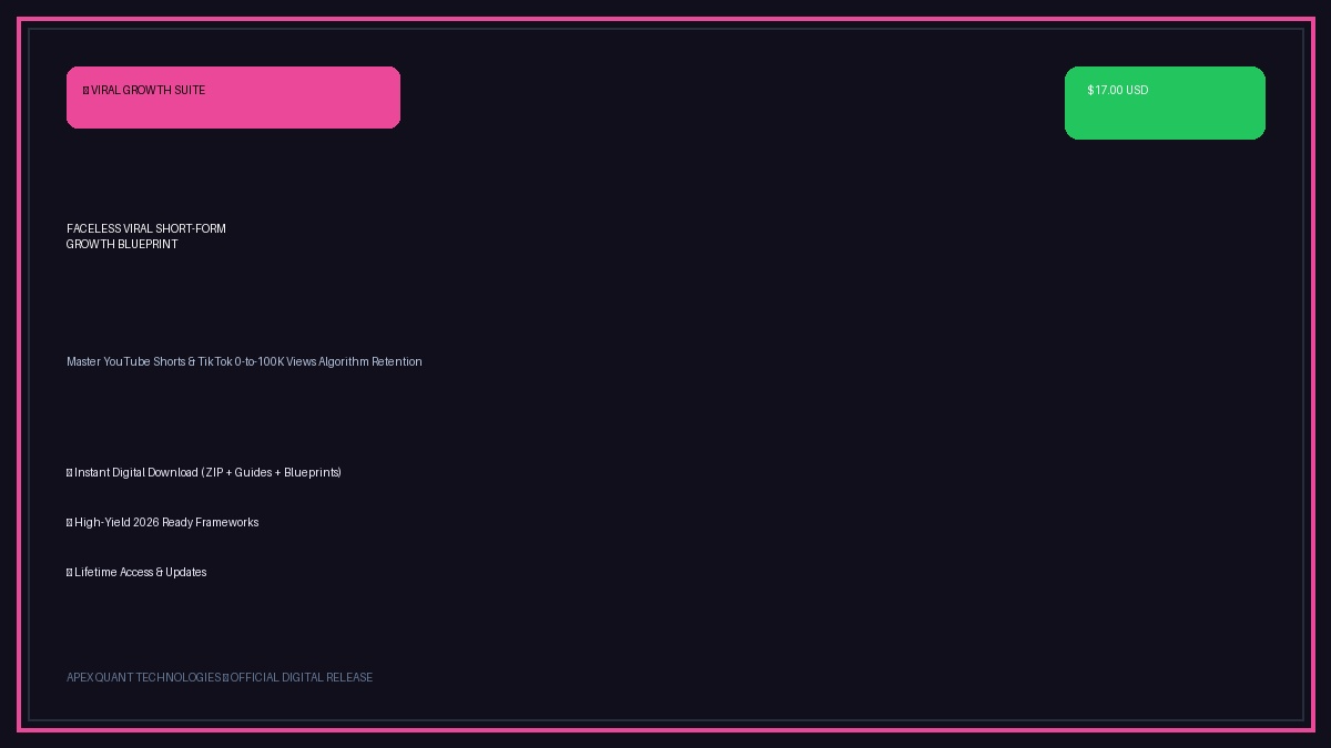 Faceless Viral Short-Form Growth Blueprint