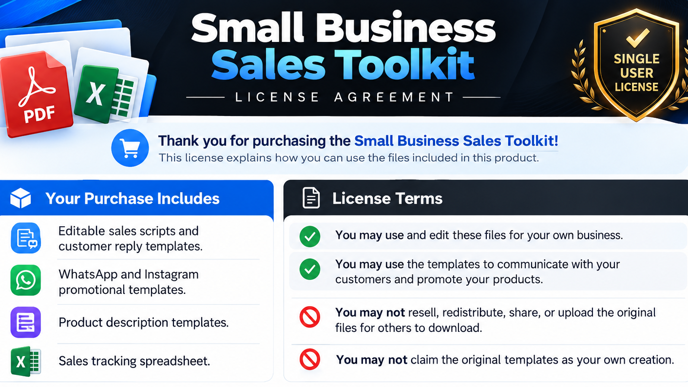 Small Business Sales Toolkit