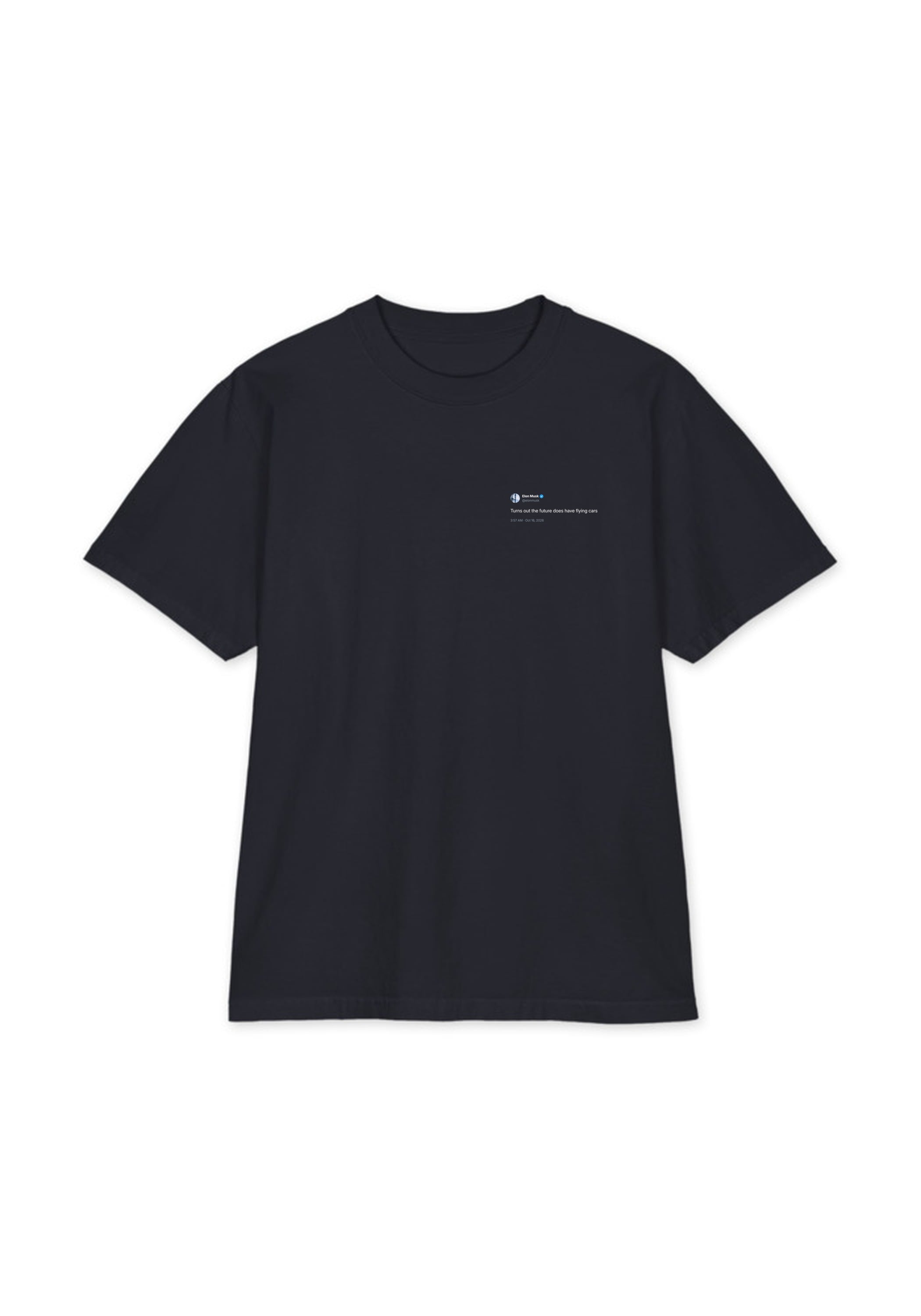 Flying Cars Tee — Navy