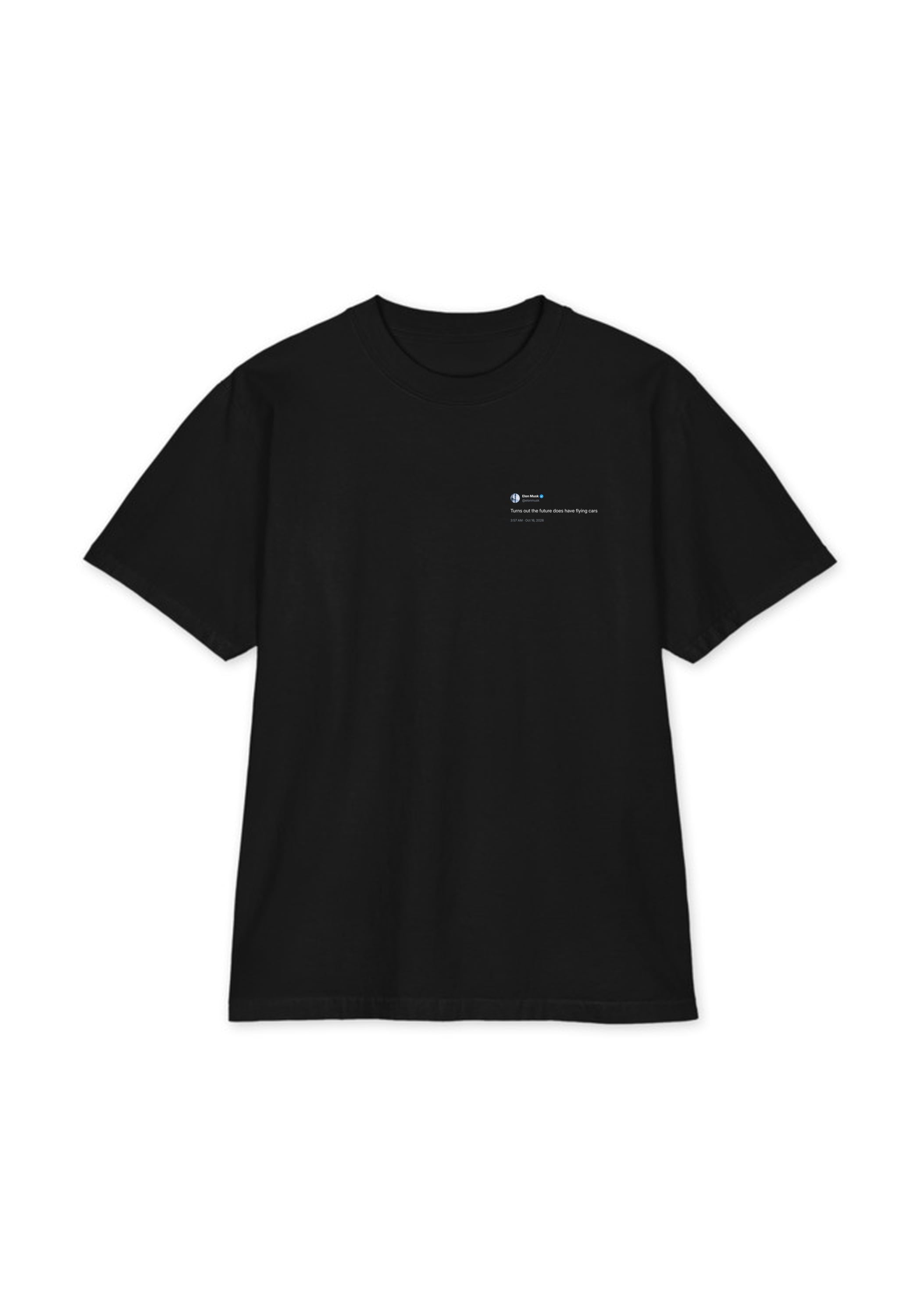 Flying Cars Tee — Black