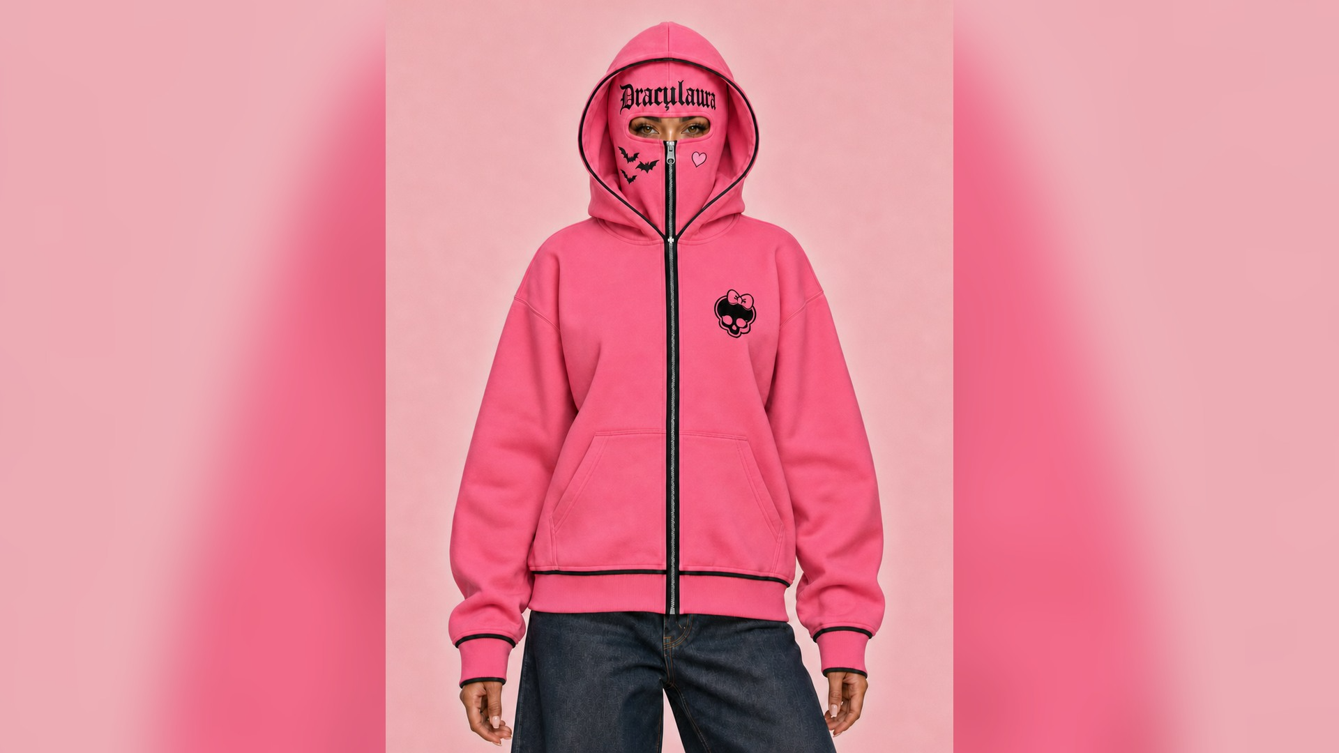 Draculaura Ski Mask Hoodie