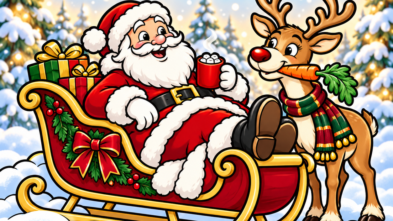 MERRY & UNBOTHERED - A Bold & Easy Christmas Coloring Book