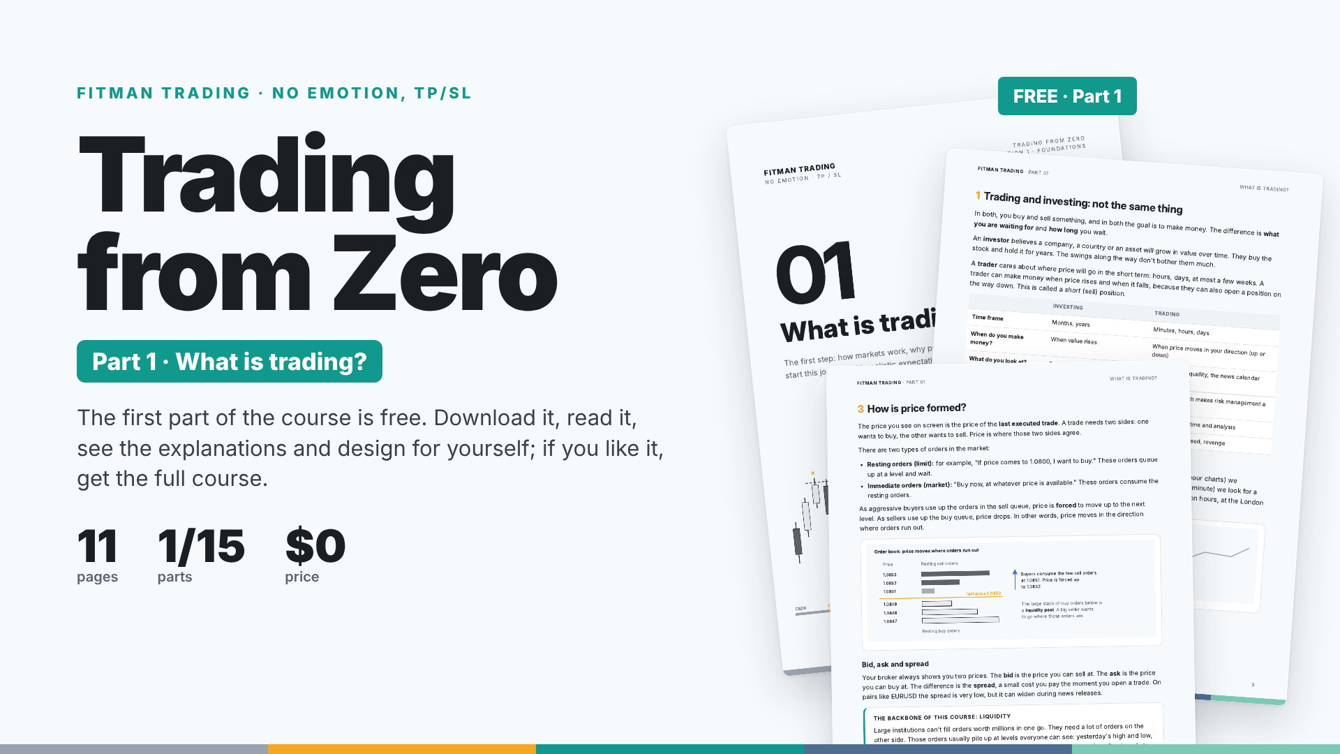 Trading from Zero · Part 1 Free (English)