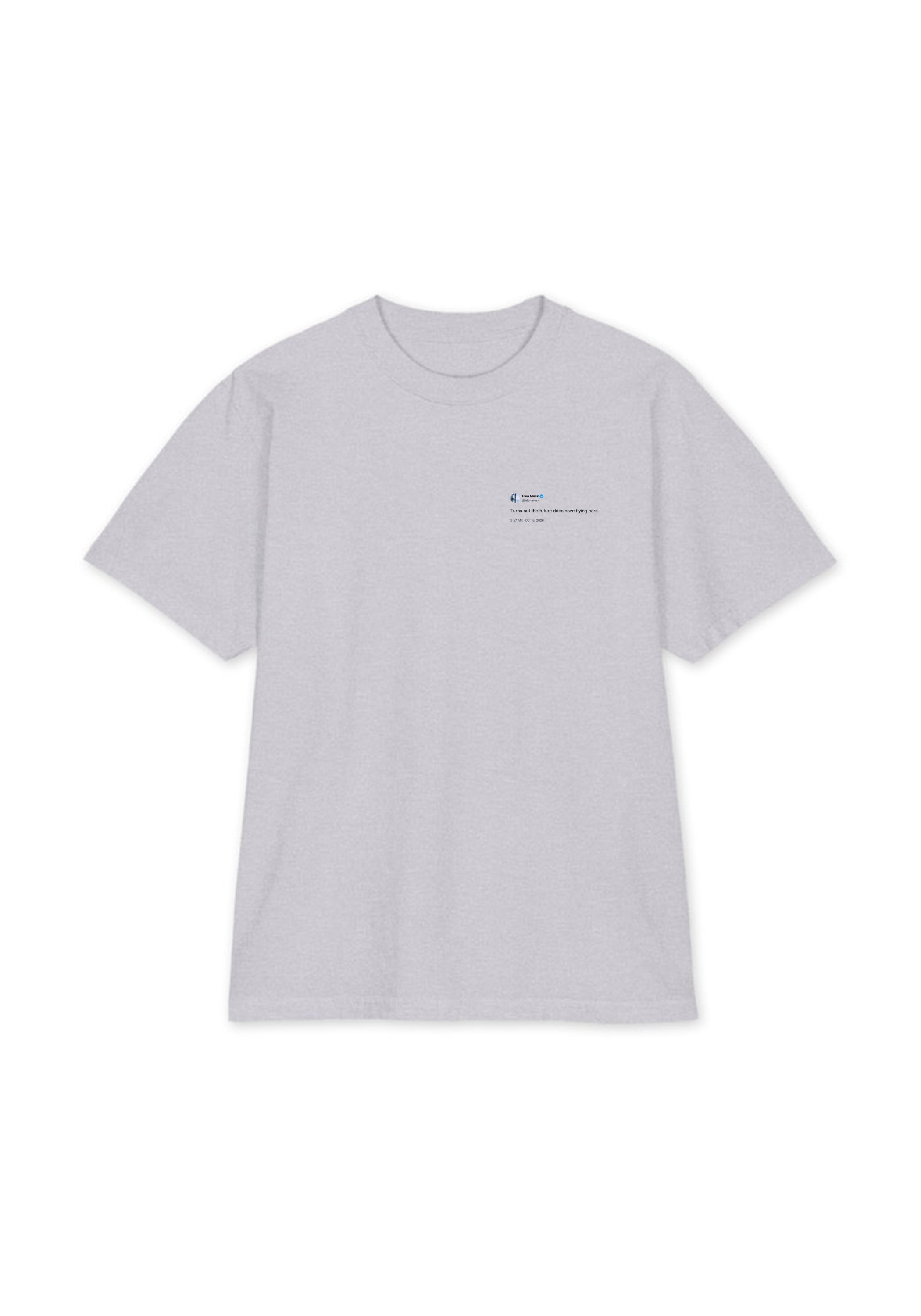 Flying Cars Tee — Heather Grey