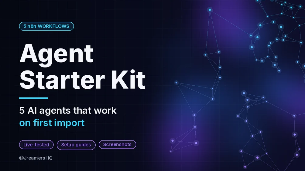 n8n AI Agent Starter Kit: 5 Tested Workflow Templates