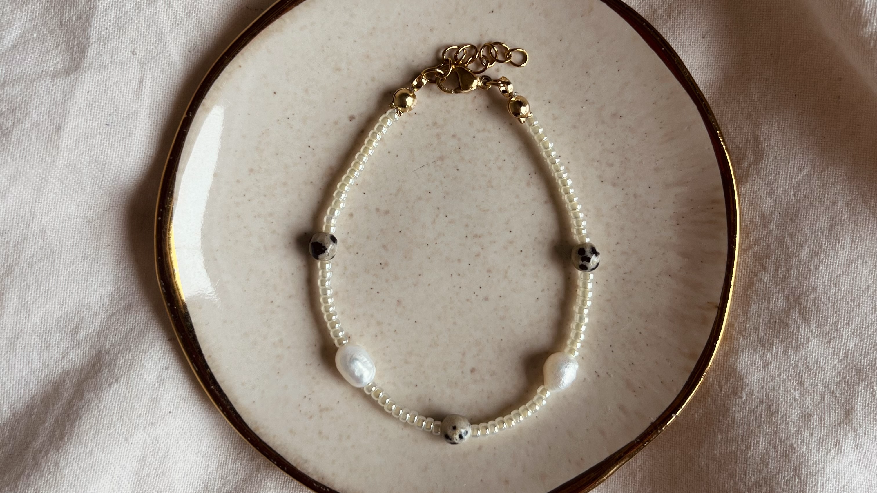 Stracciatella Olivia bracelet