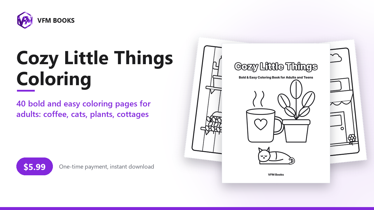 Cozy Little Things Coloring
