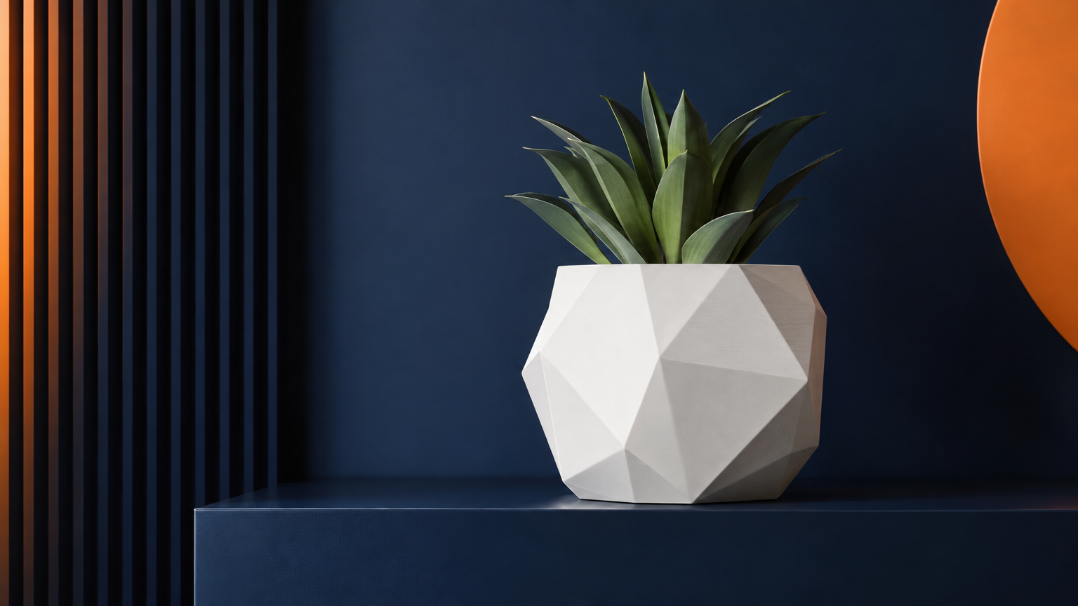 Faceted Geometric Planter — Print-Ready STL