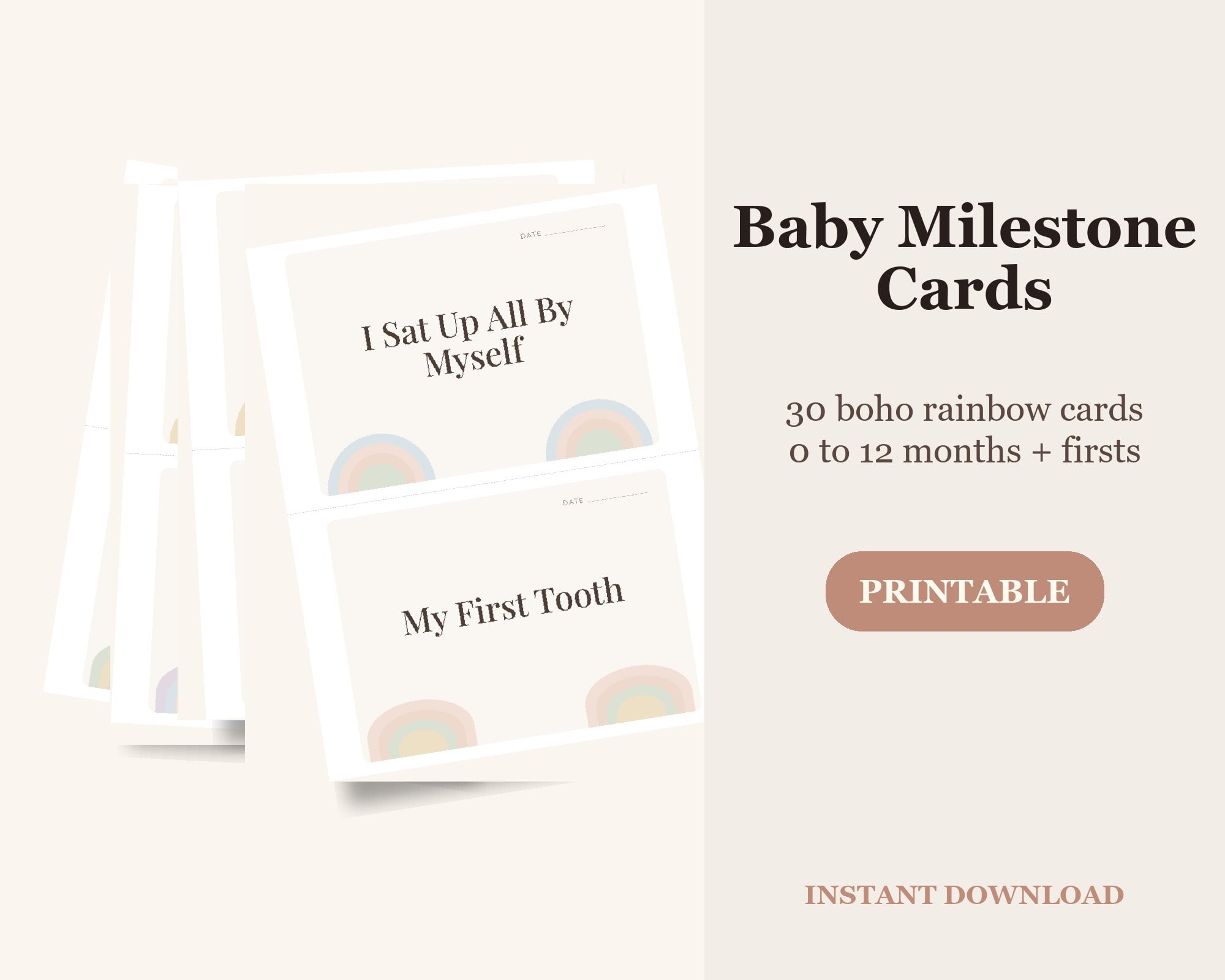Baby Milestone Cards (30)
