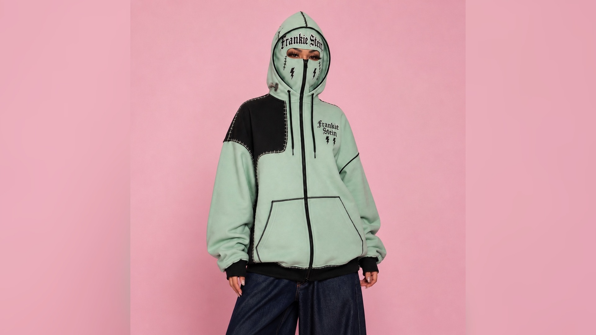 Frankie Stein Ski Mask Hoodie