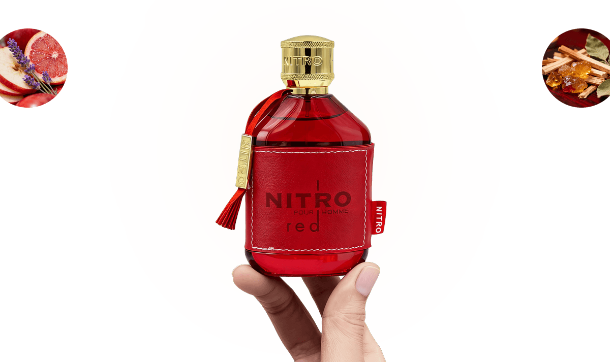 A hand holding Dumont Paris Nitro Red