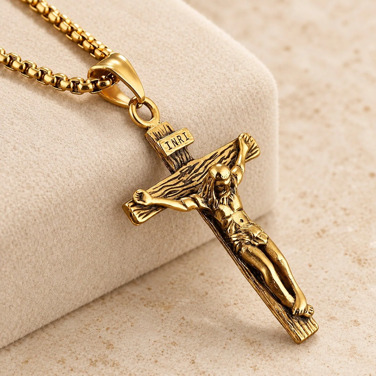 Jewelry Crucifix Pendant Charm Necklace