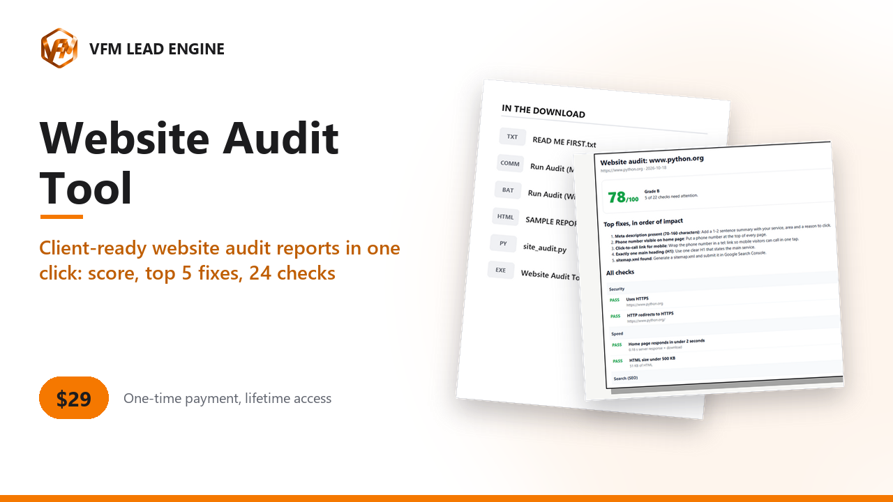 Website Audit Tool