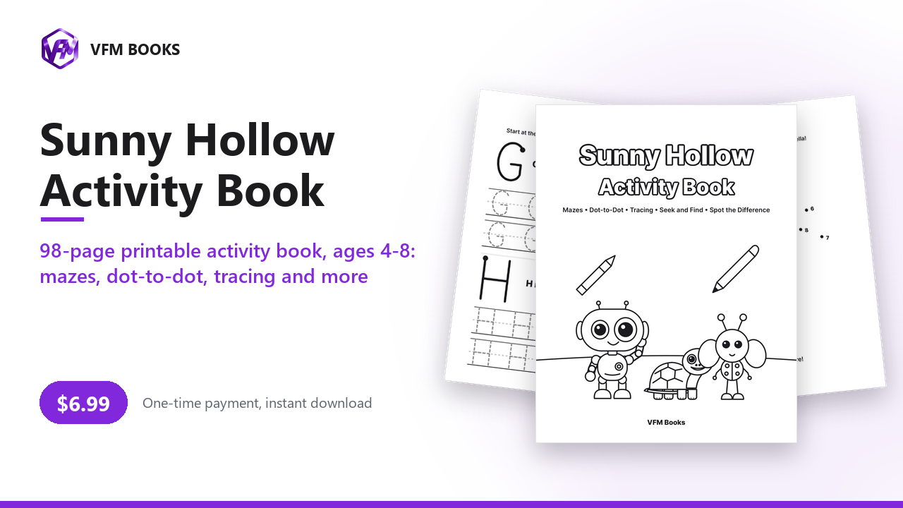 Sunny Hollow Activity Book
