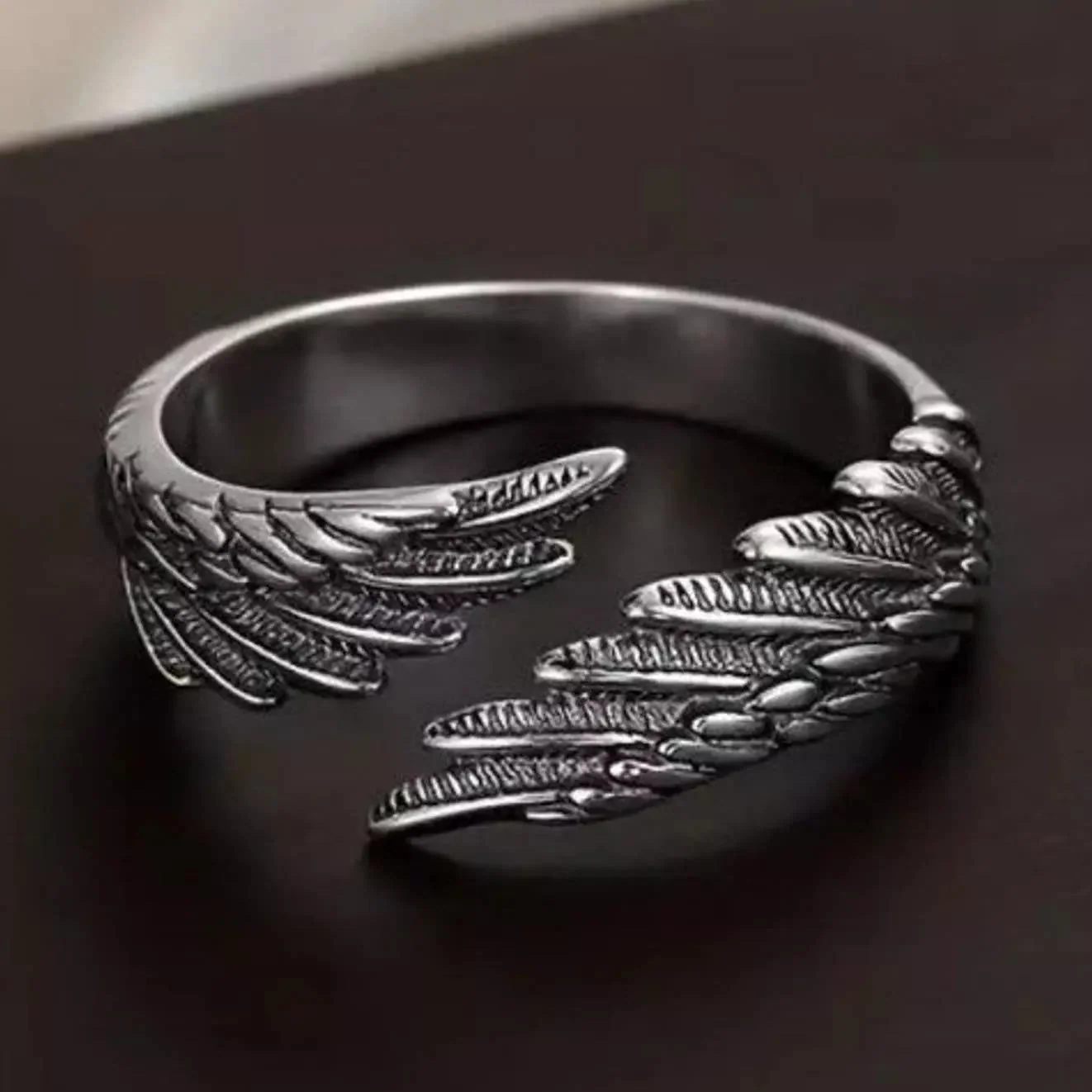 Pure Angel Wings Adjustable Ring