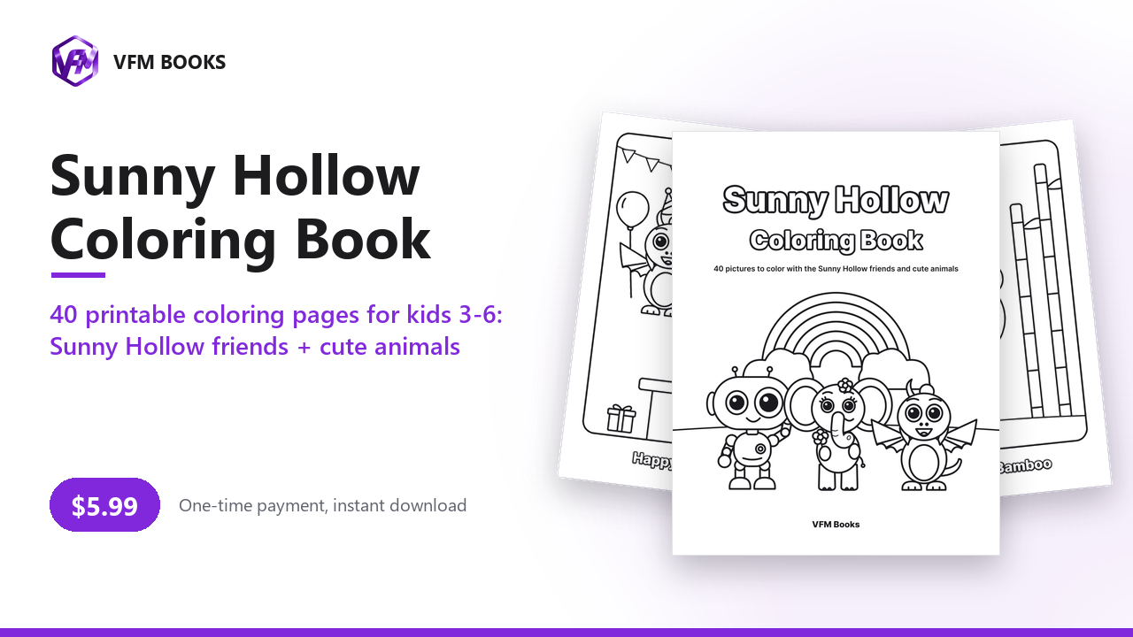 Sunny Hollow Coloring Book