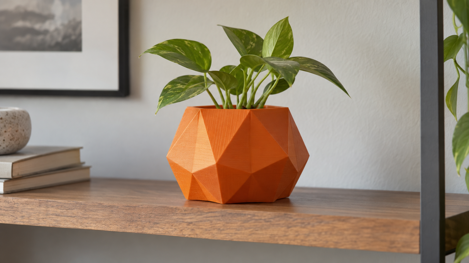 Faceted Planter — Print-Ready STL