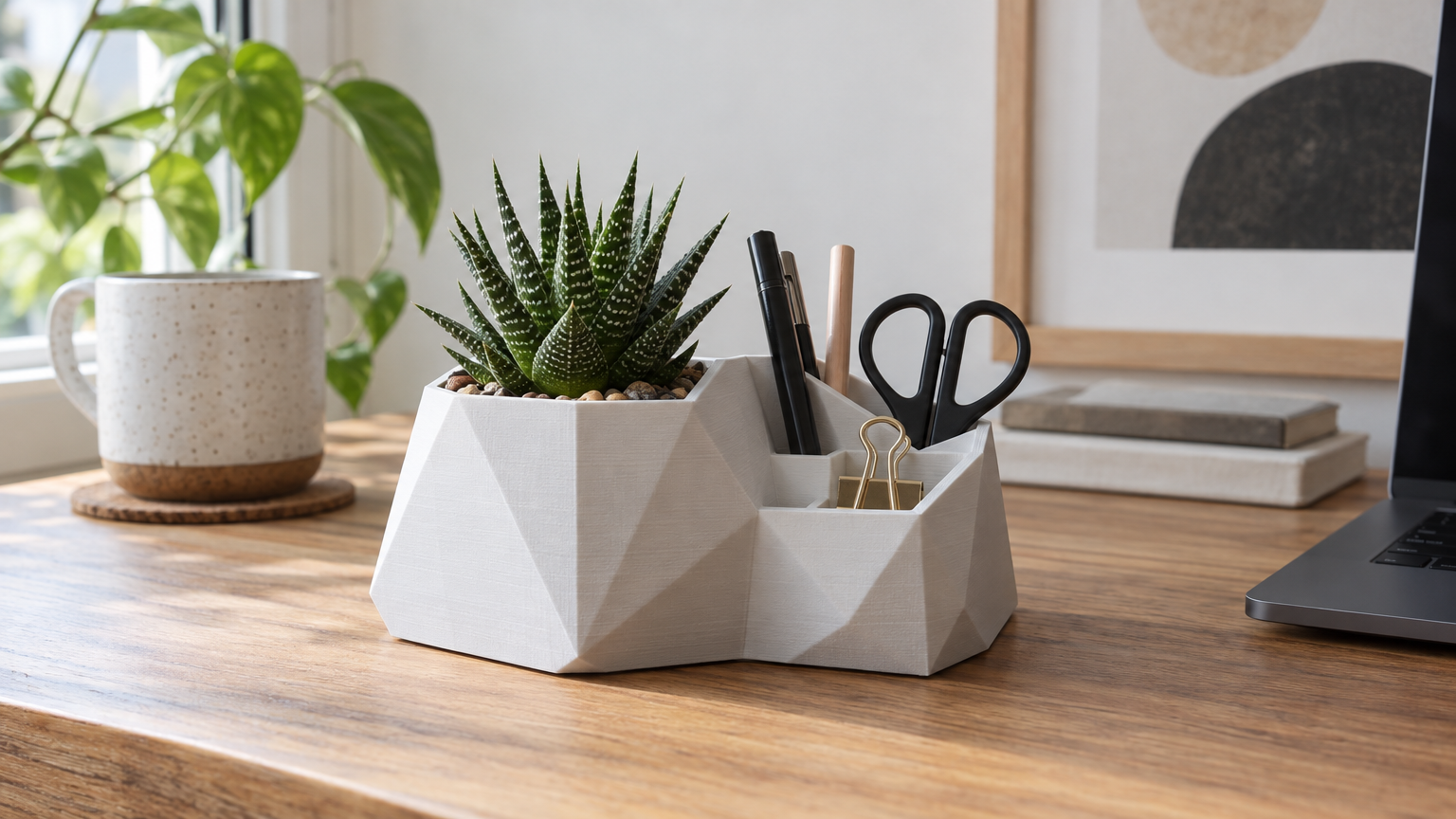 Desk Planter & Organizer STL Pack