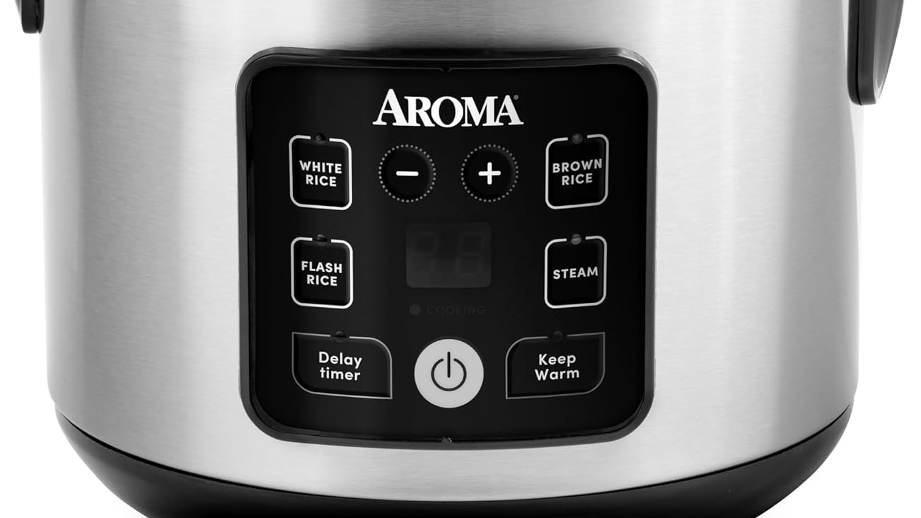 AROMA CoreCoat Digital Rice Cooker & Steamer 8-Cup
