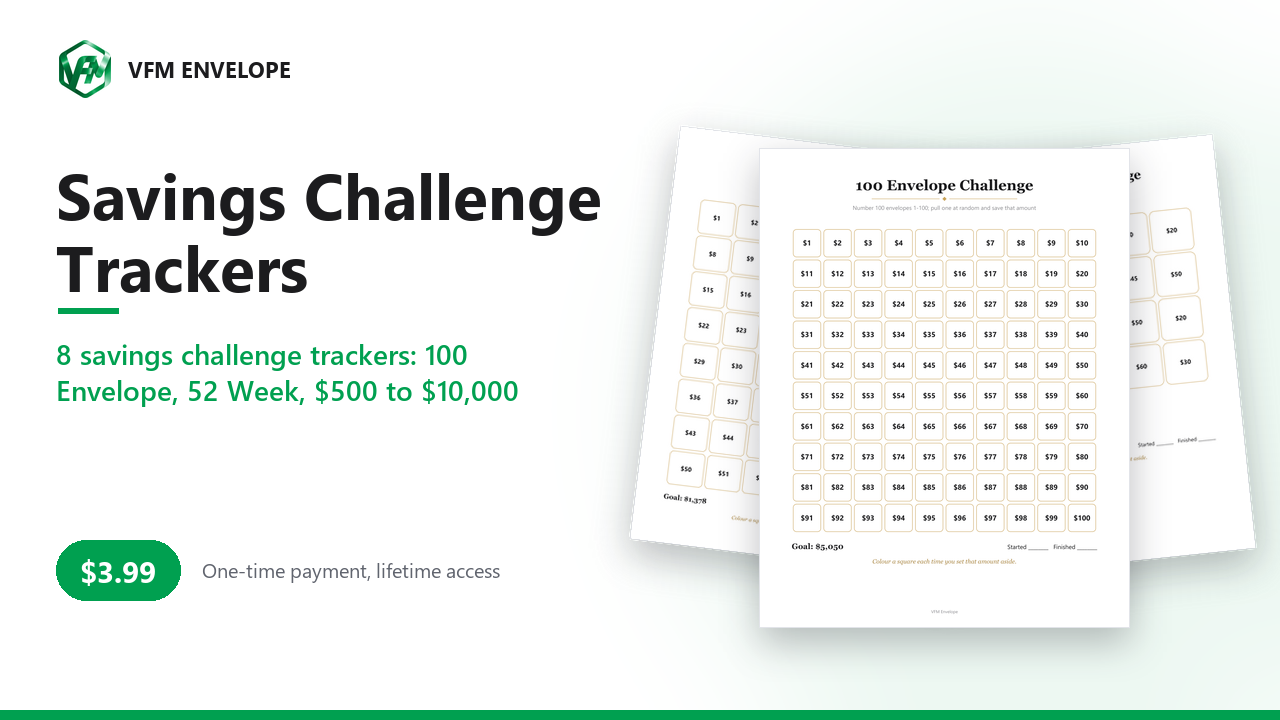 Savings Challenge Trackers