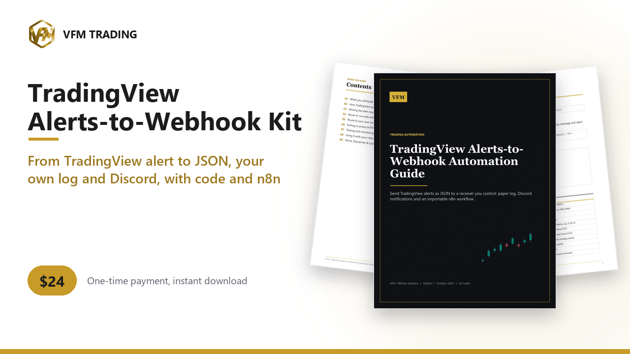 TradingView Alerts-to-Webhook Automation Guide + JSON & Code Kit