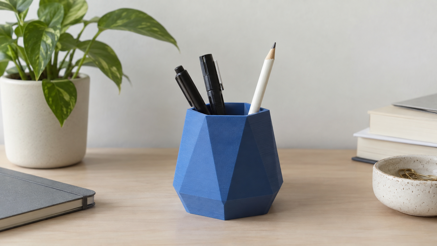 Hex Pen Cup — Print-Ready STL