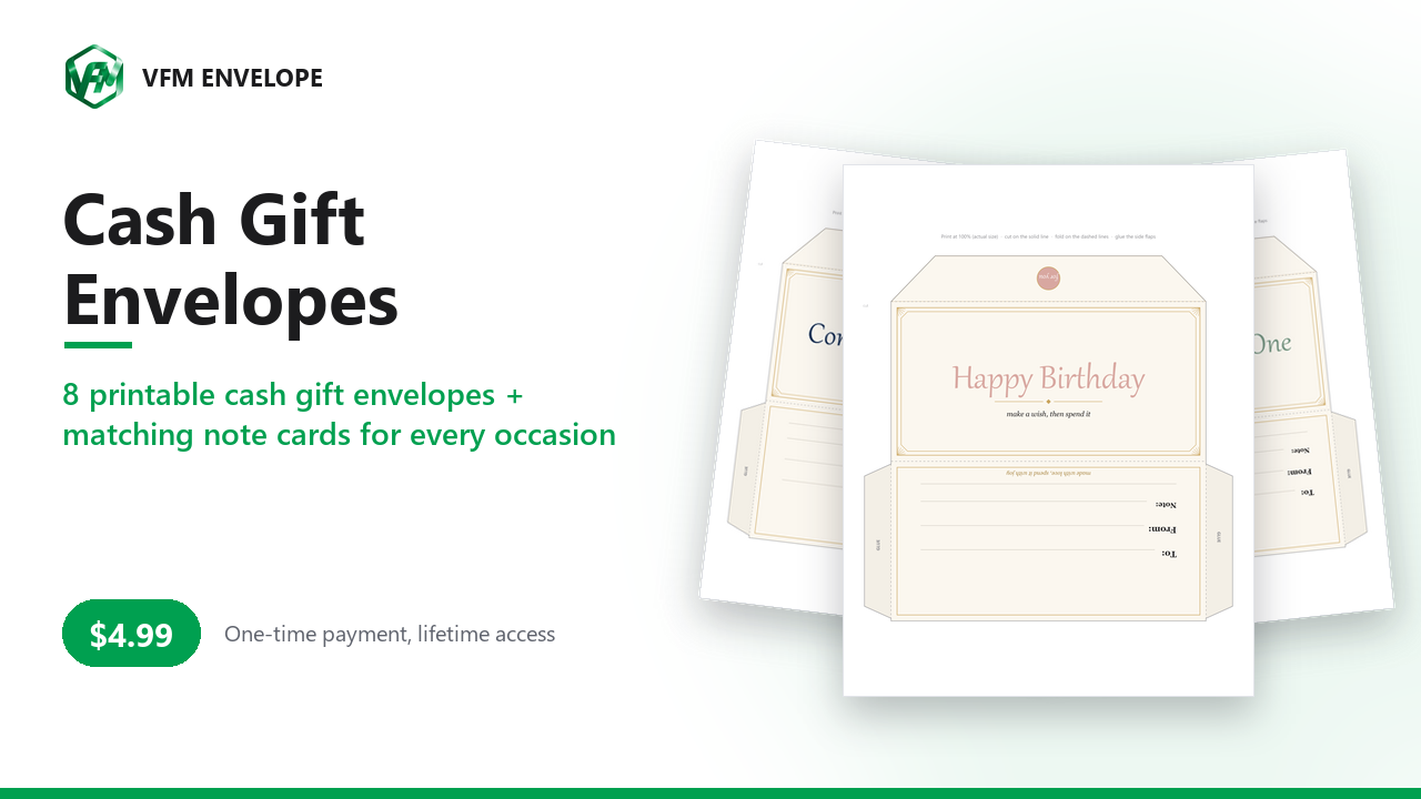 Cash Gift Envelopes