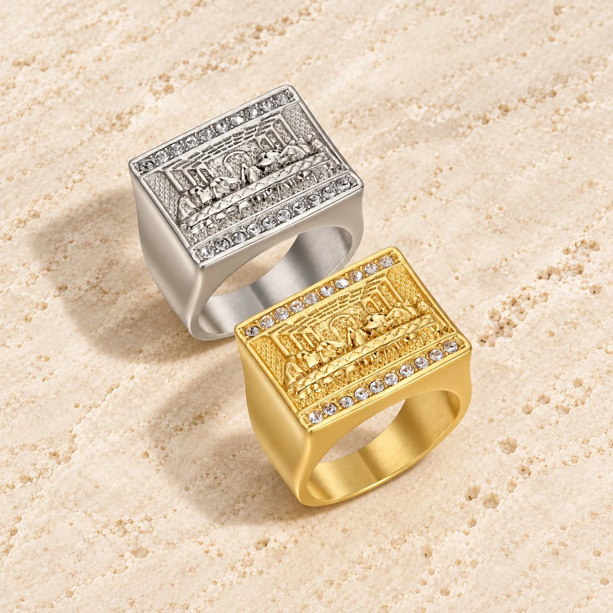 2 Colors Vintage&Classic The Last Supper Ring
