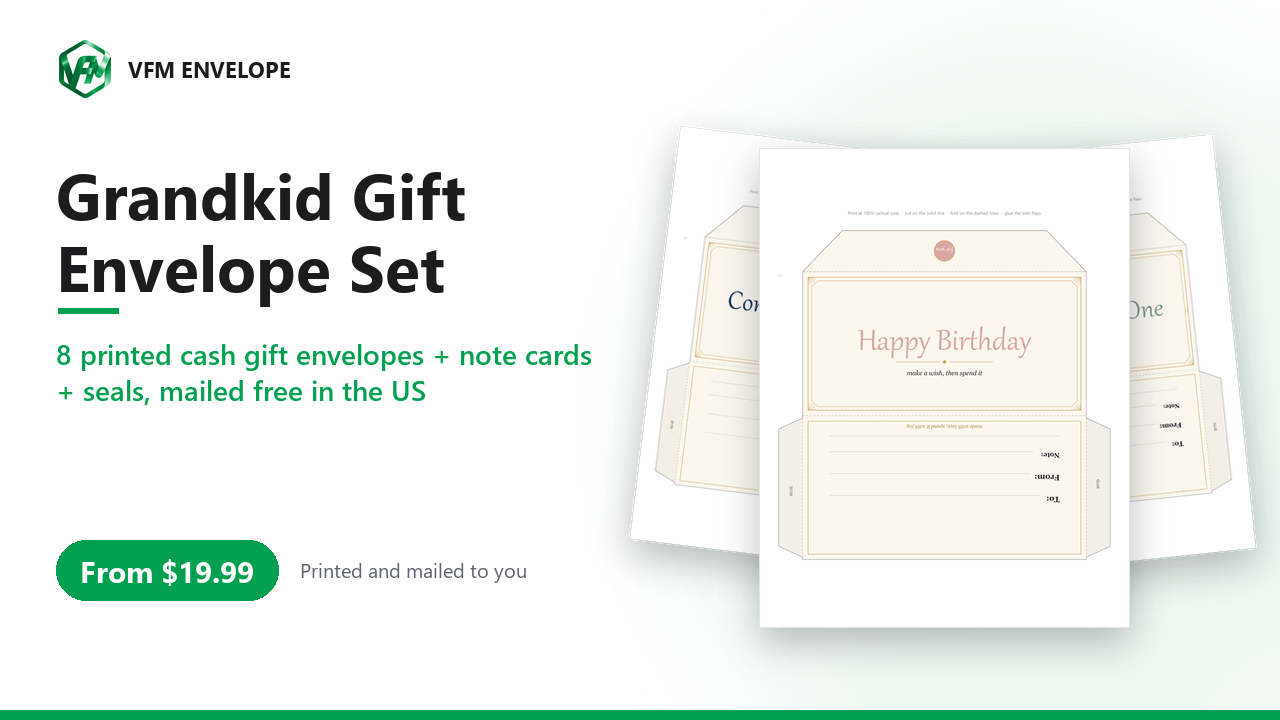 Grandkid Gift Envelope Set