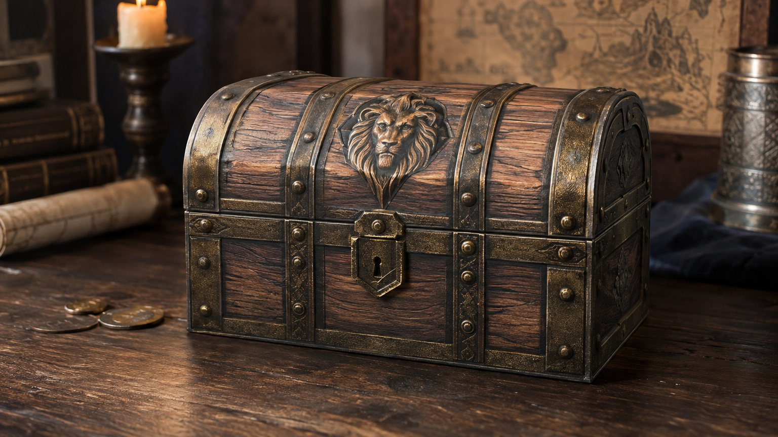 Treasure Chest Prop — Print-Ready STL