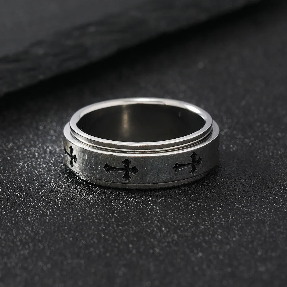 Minimalist Cross Ring