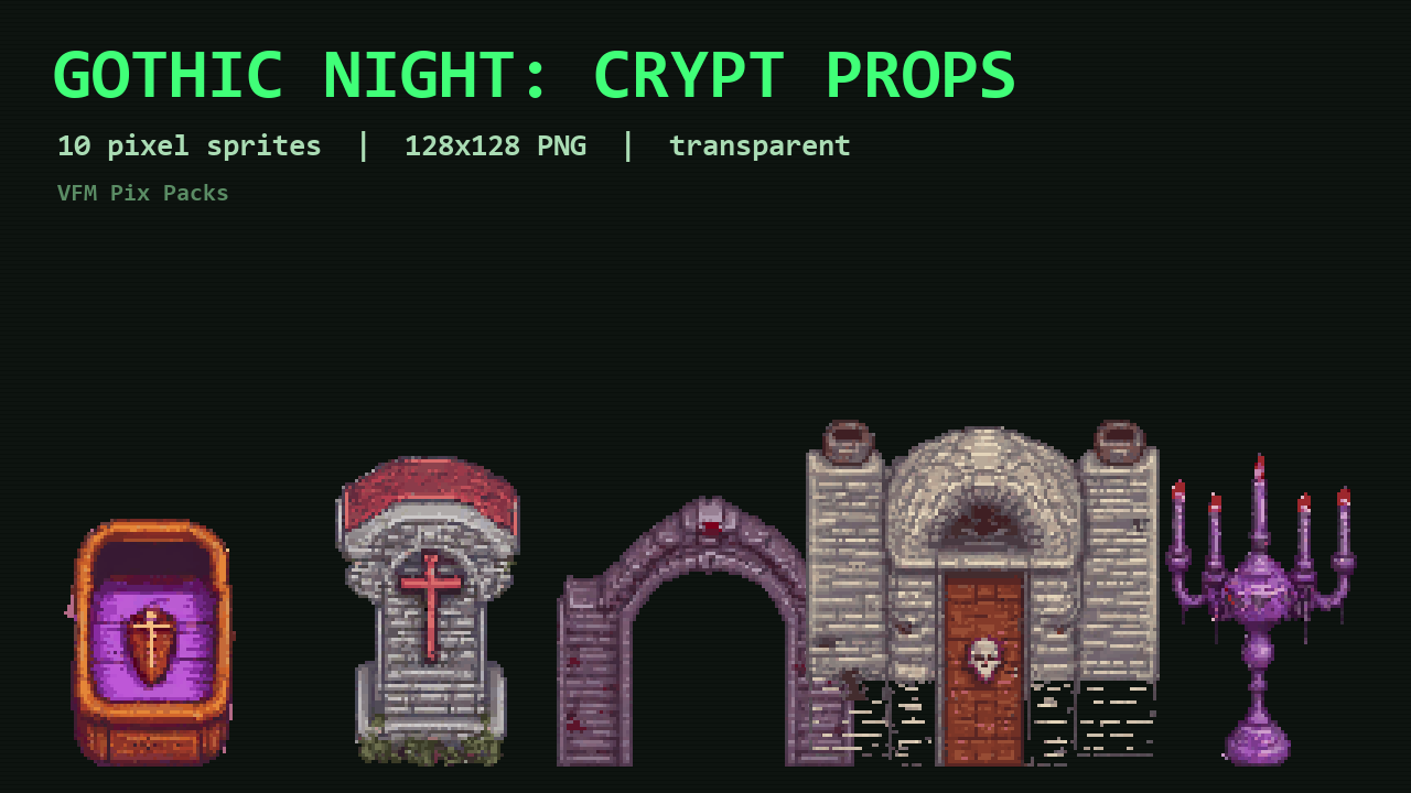 Gothic Night: Crypt Props