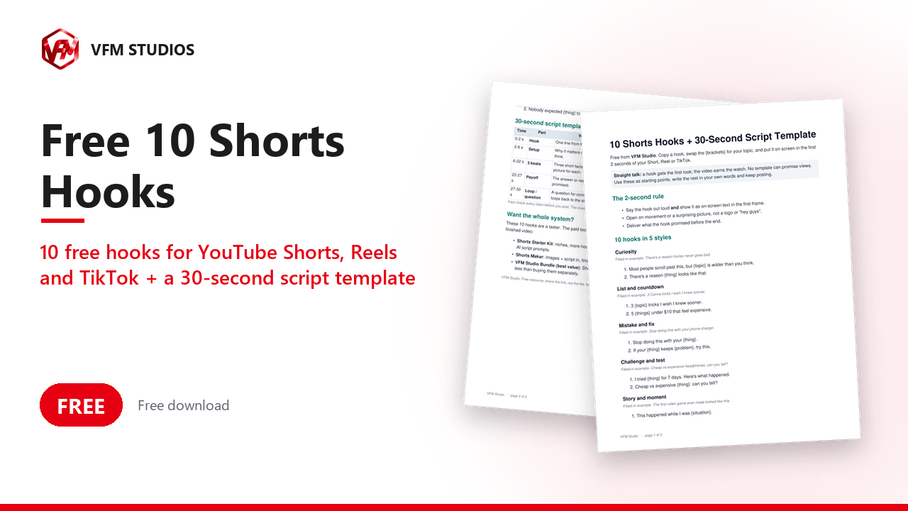 Free 10 Shorts Hooks