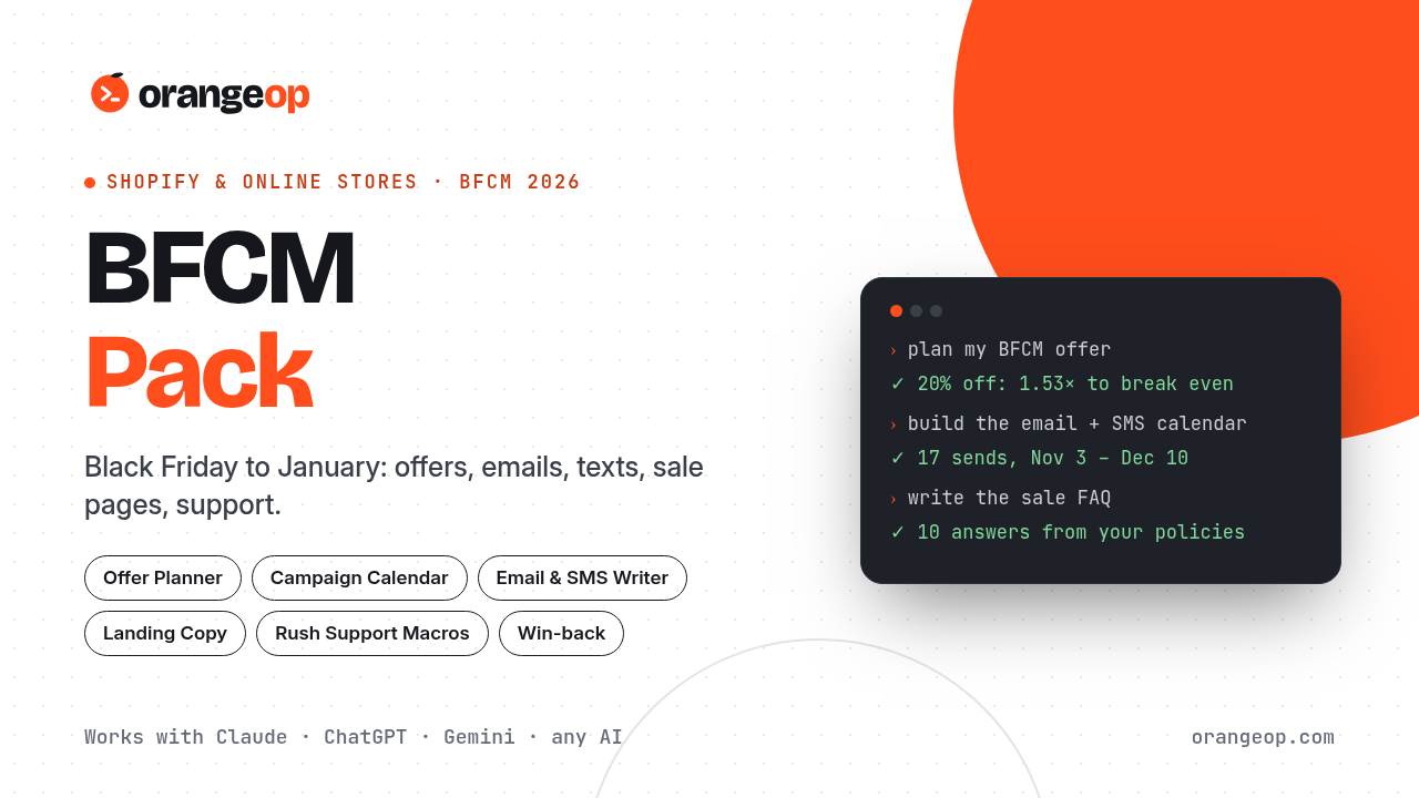 BFCM Pack for Online Stores