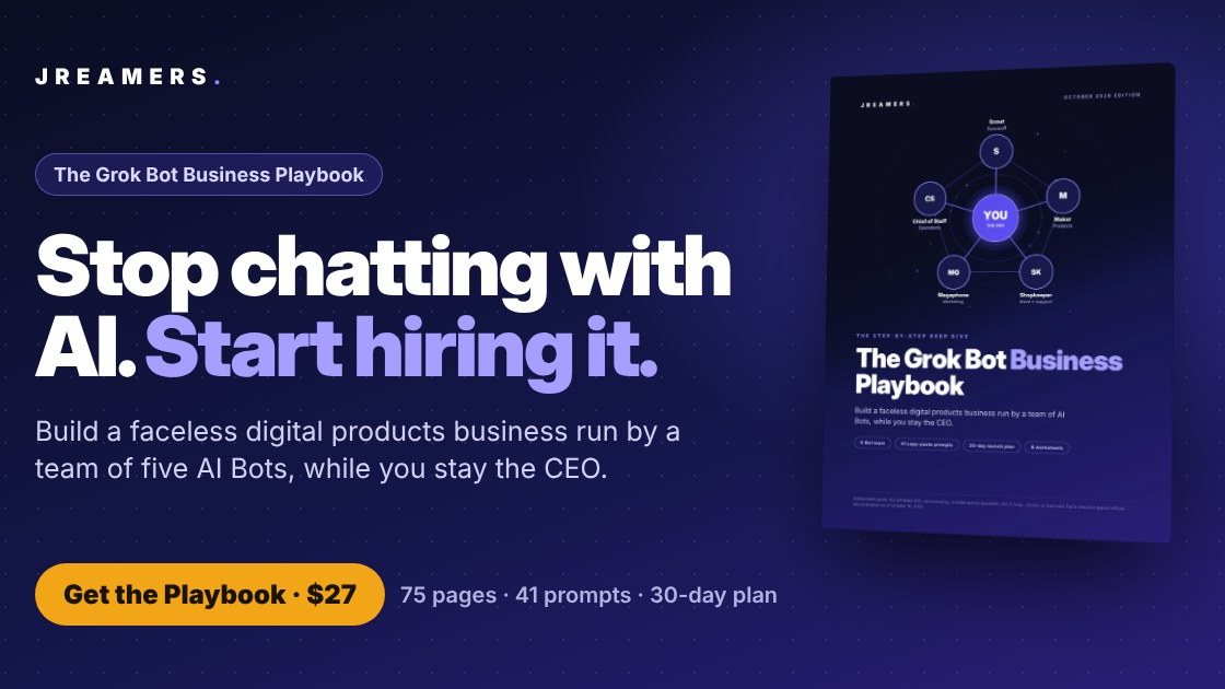 The Grok Bot Business Playbook