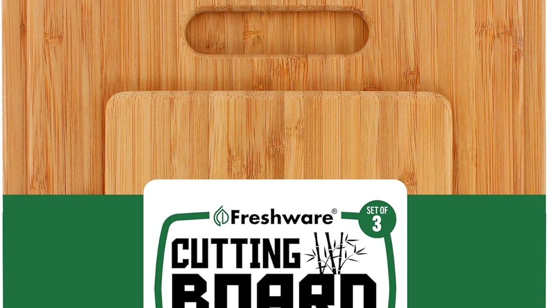 Freshware Bamboo Cutting Board Set of 3