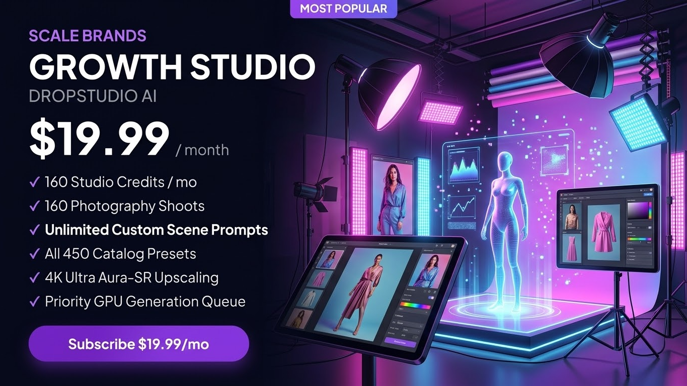 Growth Studio Plan - DropStudio AI