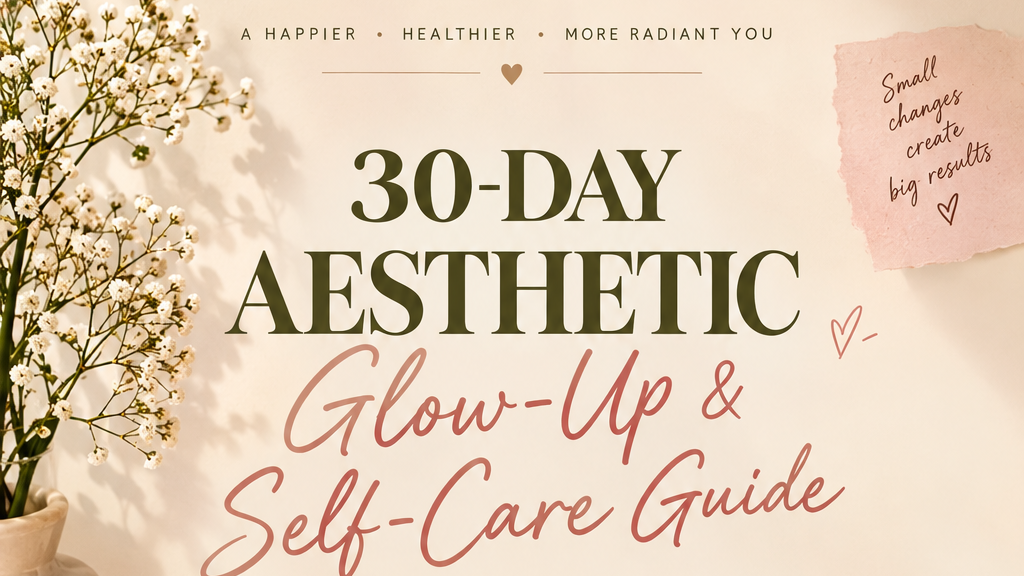 Glow Up Central: 30-Day Aesthetic Glow-Up & Self-Care Guide