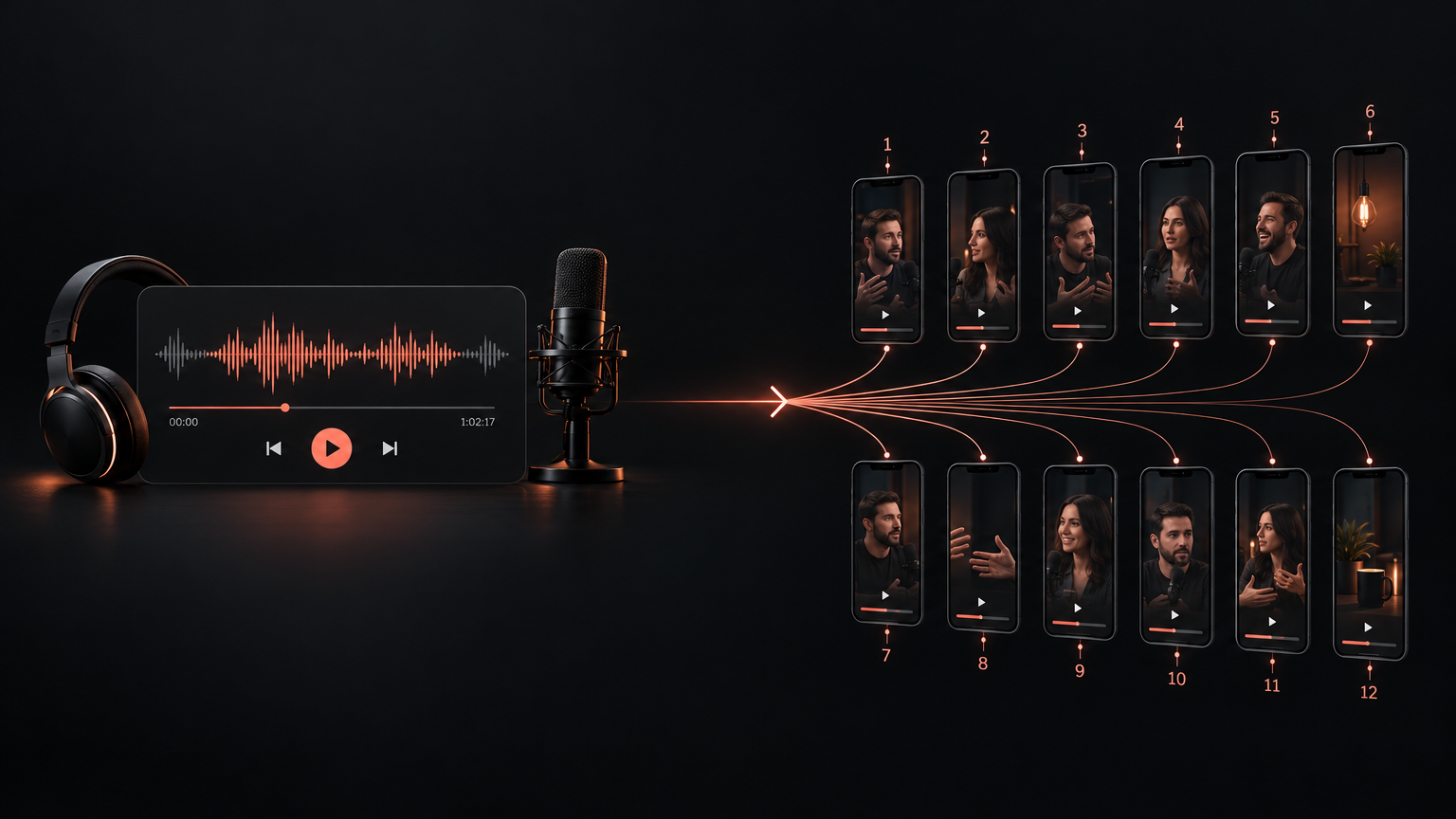 Podcaster Short-Form Repurposing Monthly