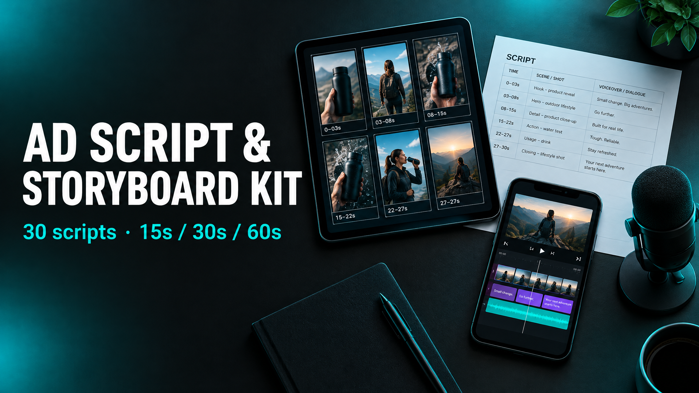 AI Video Ad Script & Storyboard Kit