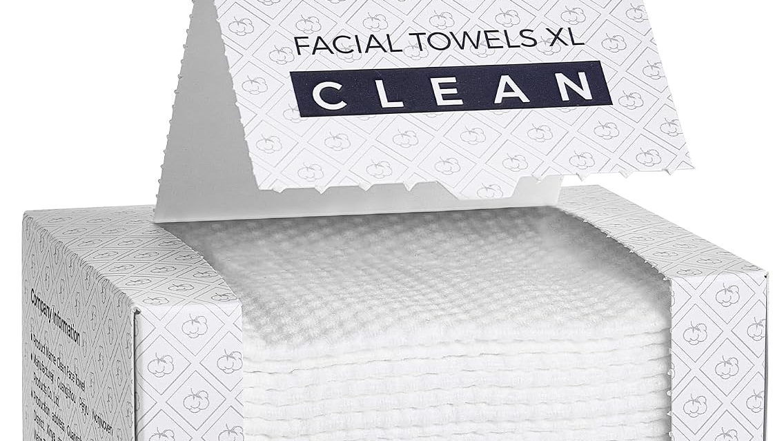 Disposable Viscose Face Towels - 50 Count