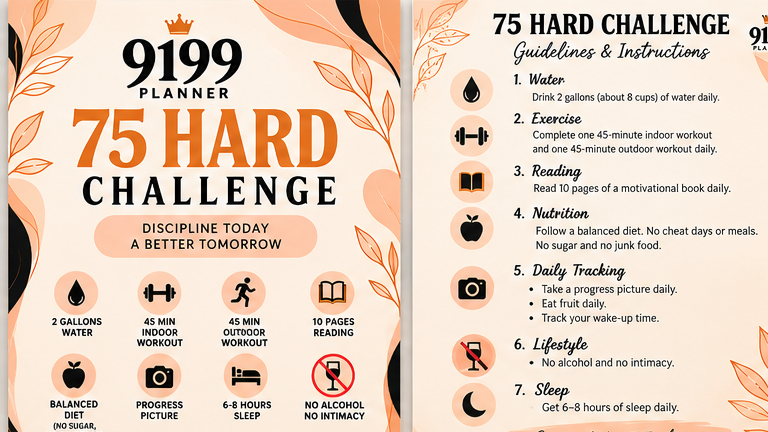 75 Hard Challenge Bundle | 9199 Planner