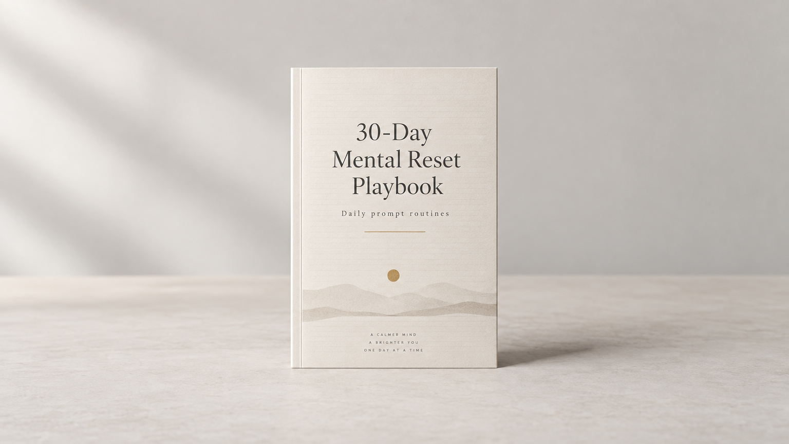 30-Day Mental Reset Playbook