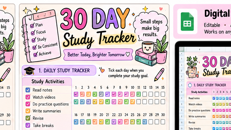Study Tracker Bundle