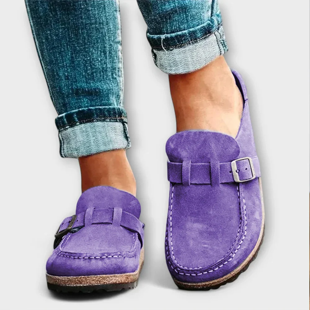 Evelyn | Women's Leather Moccasins with Orthopedic Insole