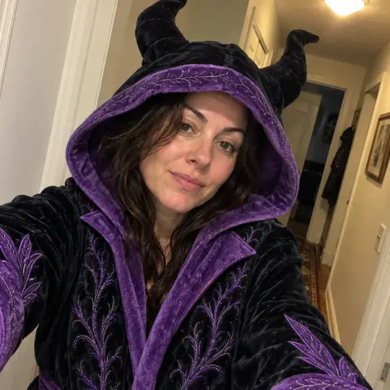 Madison H. wearing the Thorn Queen robe
