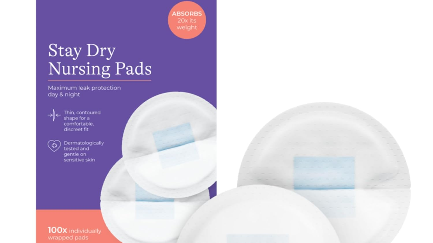 Lansinoh Stay Dry Disposable Nursing Pads 100ct