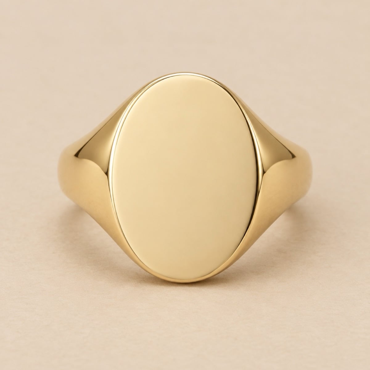 Engravable Oval Signet