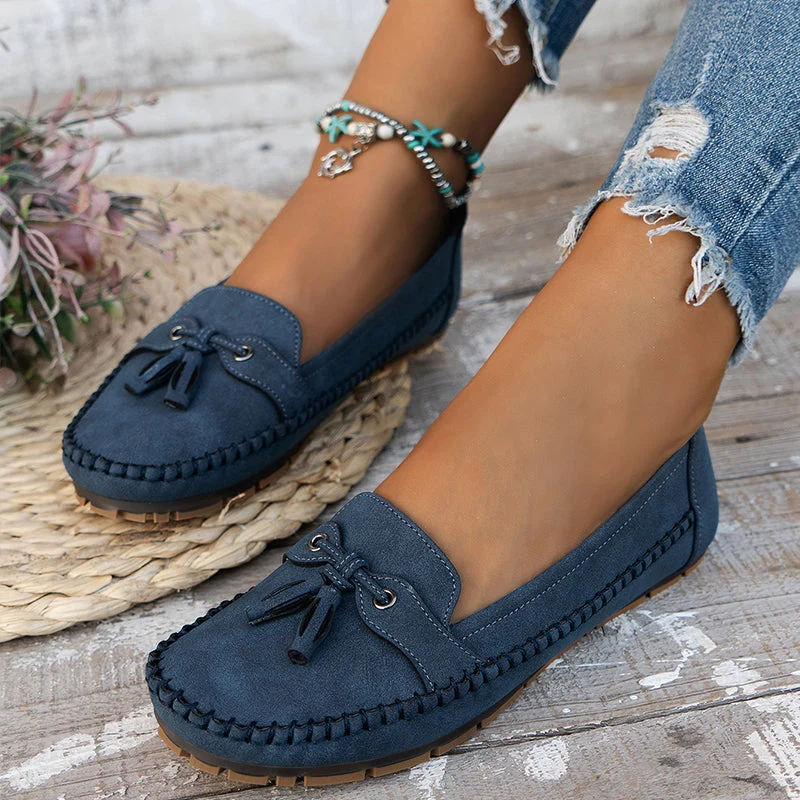 Reagan | Women's Loafers with Cushioned Insole & Bow Accent