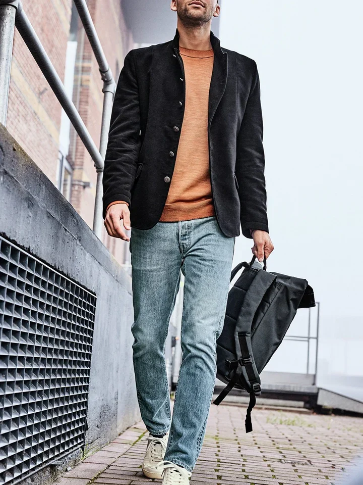 Drexton | Men's Slim Fit Velvet Blazer